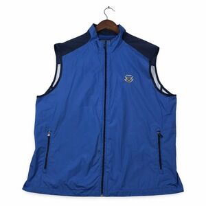 Polo Golf Ralph Lauren USGA Vest XL Blue Windbreaker Water Resistant Golfing Log
